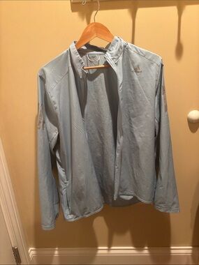 adidas Light Blue Full-Zip Training Jacket